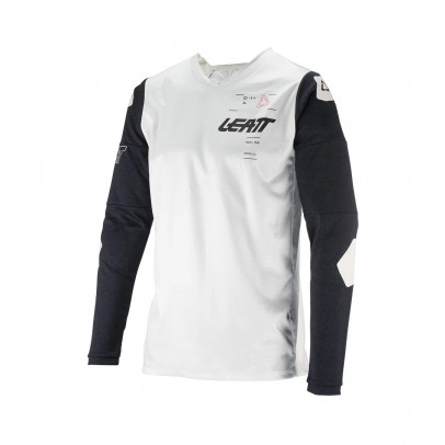 Bluza Leatt Moto 4.5 Windblock Forge - Alb/Negru