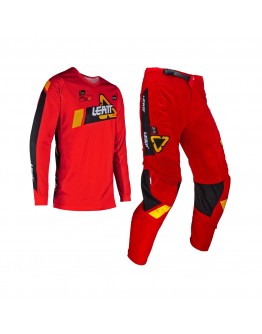 Set Echipament Leatt 3.5 Ride Kit Mini/Junior ( Tricou+ Pantaloni) - Rosu