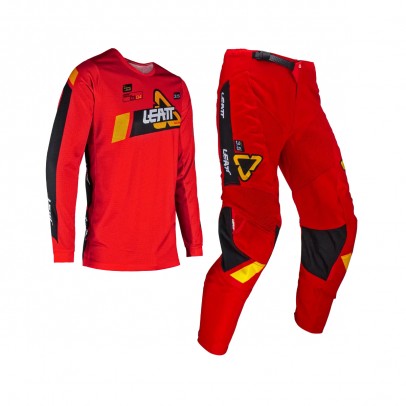 Set Echipament Leatt 3.5 Ride Kit Mini/Junior ( Tricou+ Pantaloni) - Rosu