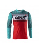 Tricou Leatt Moto 5.5 Ultraweld Jersey Fuel - Albastru/Rosu