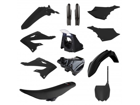 Kit plastice POLISPORT - YAMAHA YZ 125/250 '02-'21 - Negru