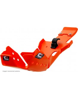 Scut protectie din plastic CROSSPRO model PRO-LINK DTC HARD ENDURO pentru: KTM SX-F / XC-F 250/300 '23-, HUSQVARNA FC 250 / 350 '23- culoare Portocaliu