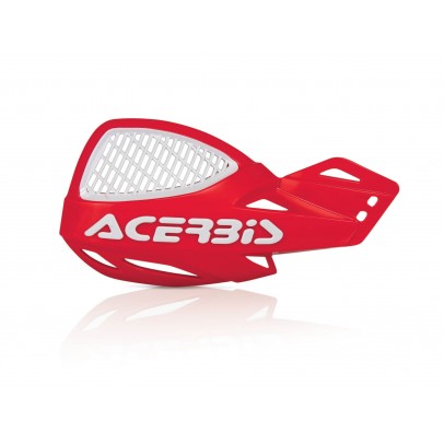 Set Handguard MX Uniko Vented ACERBIS - Alb/Rosu