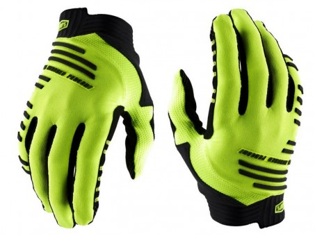 Manusi 100% R-CORE - Galben fluo/Negru