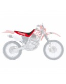 Husă șa BLACKBIRD HONDA XR 250/400 '96-'04 (17) LOGO HONDA, culoare Negru/Rosu