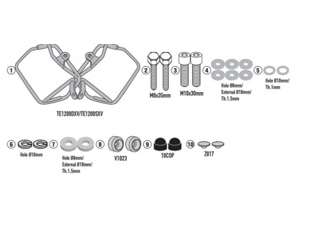 Suport pentru genti laterale KAPPA - HONDA CB 750 HORNET '23-'24 - RA314 EASY LOCK