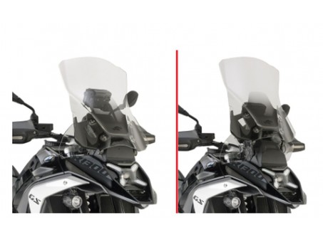 Parbriz moto KAPPA - BMW R 1300GS '24, (51 X 44,5CM) Transparent