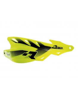 Set Handguard Racetech (RTech) Cu Prindere pe Ghidon (22.2MM și 28.6MM) - Galben fluo