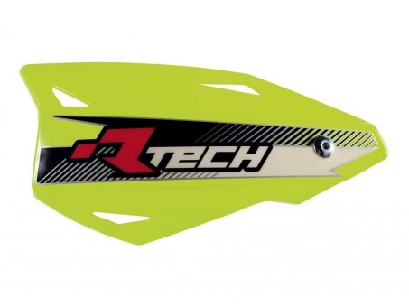 Set Handguard Racetech (RTech) Vertigo Cross/Enduro Cu Prindere pe Ghidon - Galben fluo