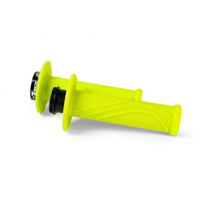 Mansoane Racetech (RTech) R20 Lock-On (22+25mm) + 8 Adaptoare Role - Galben fluo