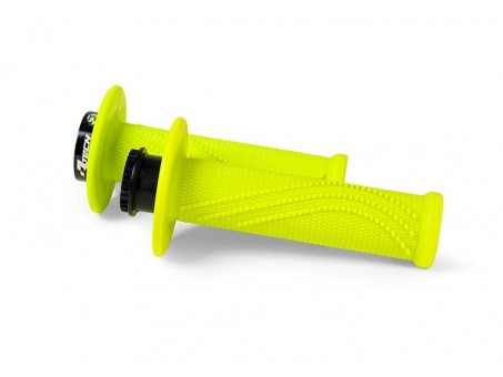 Mansoane Racetech (RTech) R20 Lock-On (22+25mm) + 8 Adaptoare Role - Galben fluo