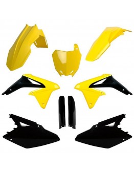 Kit plastice POLISPORT - (FULL KIT) SUZUKI RMZ 450 '0 - Negru Galben