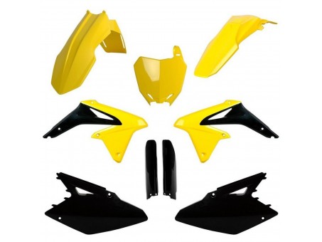 Kit plastice POLISPORT - (FULL KIT) SUZUKI RMZ 450 '0 - Negru Galben