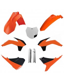 Kit plastice POLISPORT - (FULL KIT) KTM SX/SX-F/XC-F '13-'14  - Portocaliu