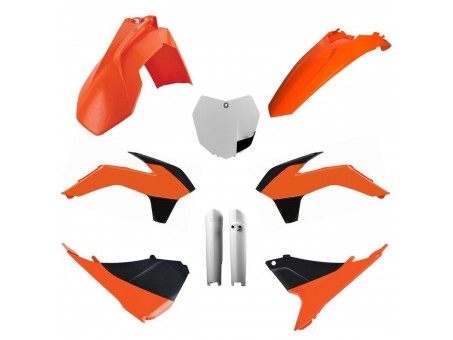 Kit plastice POLISPORT - (FULL KIT) KTM SX/SX-F/XC-F '13-'14  - Portocaliu