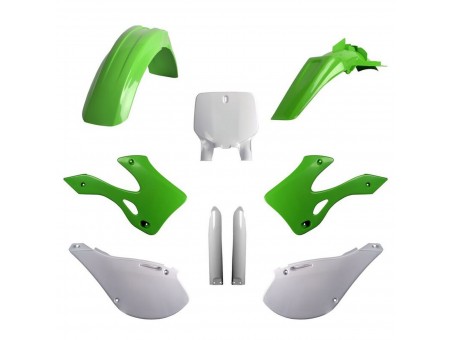 Kit plastice POLISPORT - (FULL KIT) KAWASAKI KX 125/250 '99-'02  - Verde