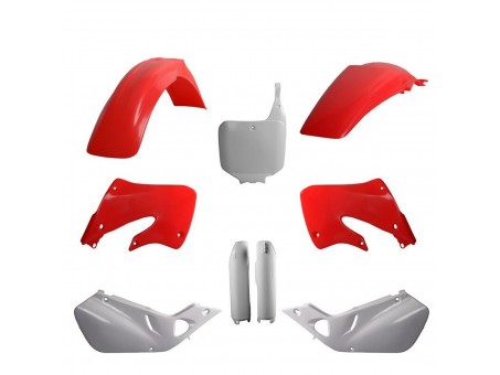 Kit plastice POLISPORT - (FULL KIT) HONDA CR 125 '9250 '97-'99  - Rosu Alb