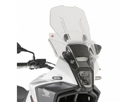 Parbriz moto KAPPA - HONDA NX 500 '24- (MAX 53,5 X 45 CM) Airflow reglabil (12 CM ajustabil) Transparent