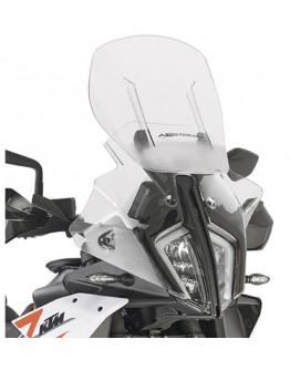 Parbriz moto KAPPA - AIRFLOW (REGULOWANA) KTM 790 / 890 ADVENTURE '23- (MAX 37 X 49 CM) Airflow reglabil (12 CM ajustabil) Transparent