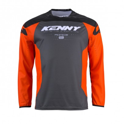 Bluza Kenny Racing Cross/Enduro Model Force - Negru/Gri/Portocaliu