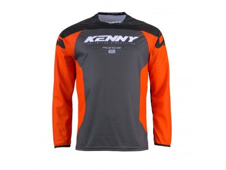 Tricou Kenny Racing Cross/Enduro Model Force - Negru/Gri/Portocaliu