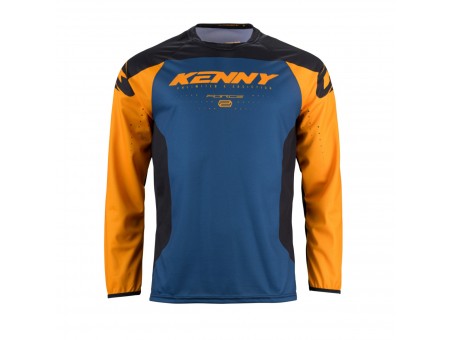 Tricou Kenny Racing Cross/Enduro Model Force - Albastru/Portocaliu/Negru