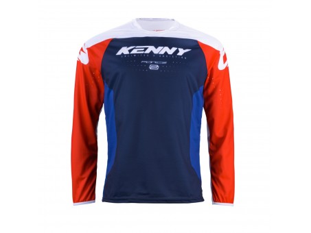 Tricou Kenny Racing Cross/Enduro Model Force - Albastru/Rosu/Alb