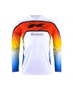 Tricou Cross/Enduro KENNY RACING Track - Alb,Rosu,Albastru