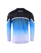 Tricou Cross/Enduro KENNY RACING Track FOCUS - Negru,Alb,Albastru