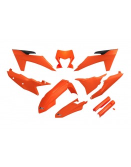 Kit complet plastice UFO (FULL KIT) KTM EXC 150 / 250 / 300 TBI '24, EXC-F 250 / 350 / 450 / 500 '24 culoare Portocaliu