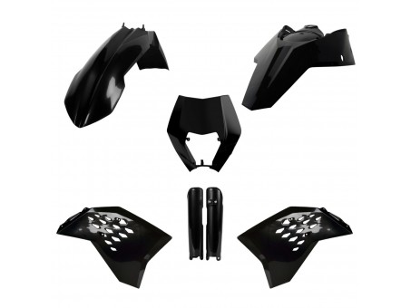 Kit plastice POLISPORT - (FULL KIT) KTM EXC/EXC-F '0STAW  - Negru