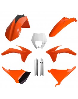 Kit plastice POLISPORT - (FULL KIT) KTM EXC/EXC-F '12-'13  - Portocaliu