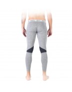 Pantaloni Barbati Termoactivi Woolona Patch 100% Lână Merino - Gri