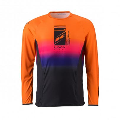 Bluza Kenny Racing Cross/Enduro Model Titanium Premium - Portocaliu/Negru/Albastru