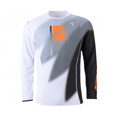 Bluza Kenny Racing Cross/Enduro Model Titanium Premium - Alb,Gri,Portocaliu