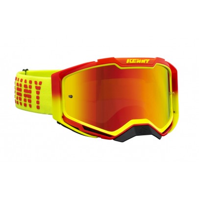 Ochelari Cross/Enduro Kenny Racing Model Ventury - Rosu/Galben fluo