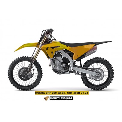 Kit complet plastice UFO (FULL KIT) HONDA CRF 250 R '22-'24, CRF 450 R '21-'24 culoare auriu