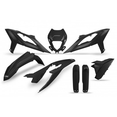 Kit complet plastice UFO (FULL KIT) BETA RR 125 / 250 / 300 / 350 / 400 / 450 '23-'24 culoare Negru