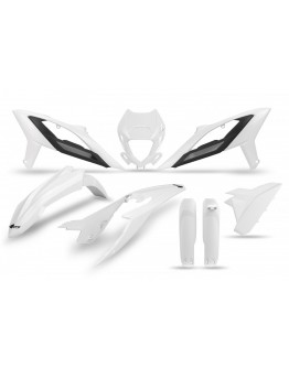 Kit complet plastice UFO (FULL KIT) BETA RR 125 / 250 / 300 / 350 / 400 / 450 '23-'24 culoare Alb