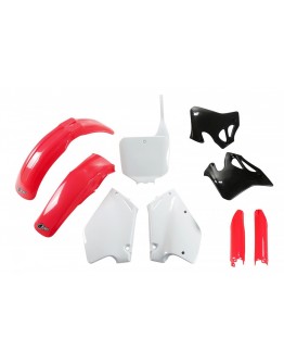 Kit complet plastice UFO (FULL KIT) HONDA CR 125 '95-'97, CR 250 '95-'96 culoare OEM (Rosu/Alb/Negru) (HO095E999)