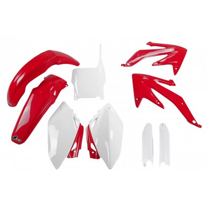 Kit complet plastice UFO (FULL KIT) HONDA CRF 450 R '07 culoare OEM (Rosu/Alb) (HO110E999)