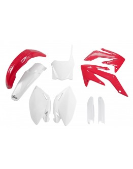 Kit complet plastice UFO (FULL KIT) HONDA CRF 250R '08-09, culoare OEM '09 (Rosu/Alb)