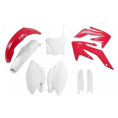 Kit complet plastice UFO (FULL KIT) HONDA CRF 250R '08-09, culoare OEM '09 (Rosu/Alb)