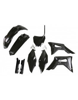 Kit complet plastice UFO (FULL KIT) HONDA CRF 250R '18-'21, CRF 450R '17-'20 culoare Negru(HO119E001)