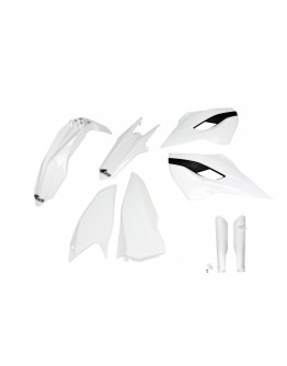 Kit complet plastice UFO (FULL KIT) HUSQVARNA TE/FE 125/250/300/350/450 '15-'16 culoare Alb (HU615E041)