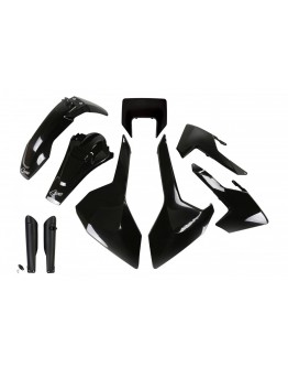 Kit complet plastice UFO (FULL KIT) HUSQVARNA TX/TE/FE '17-'19 Z culoare Negru (HU621E001)