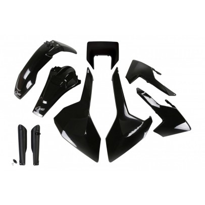 Kit complet plastice UFO (FULL KIT) HUSQVARNA TX/TE/FE '17-'19 Z culoare Negru (HU621E001)