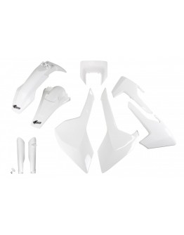 Kit complet plastice UFO (FULL KIT) HUSQVARNA TX/TE/FE '17-'19 Z culoare Alb (HU621E041)