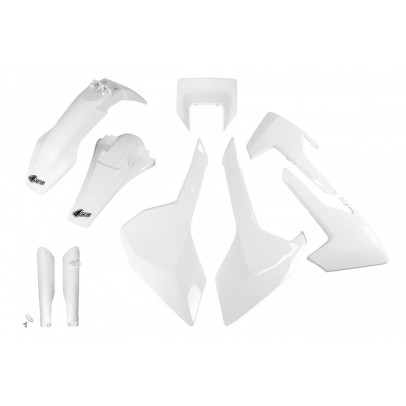 Kit complet plastice UFO (FULL KIT) HUSQVARNA TX/TE/FE '17-'19 Z culoare Alb (HU621E041)