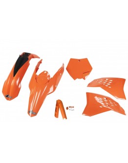 Kit complet plastice UFO (FULL KIT) KTM SX/SXF '07-'10 culoare Portocaliu